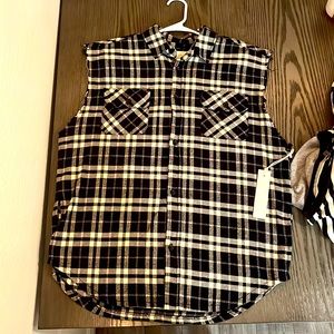 Fear of God Collection Two 2016-2017 Black Flannel Cut Off